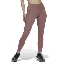 adidas Training Pants Match Tight (tight fit, wide waistband, slim) red-brown Women